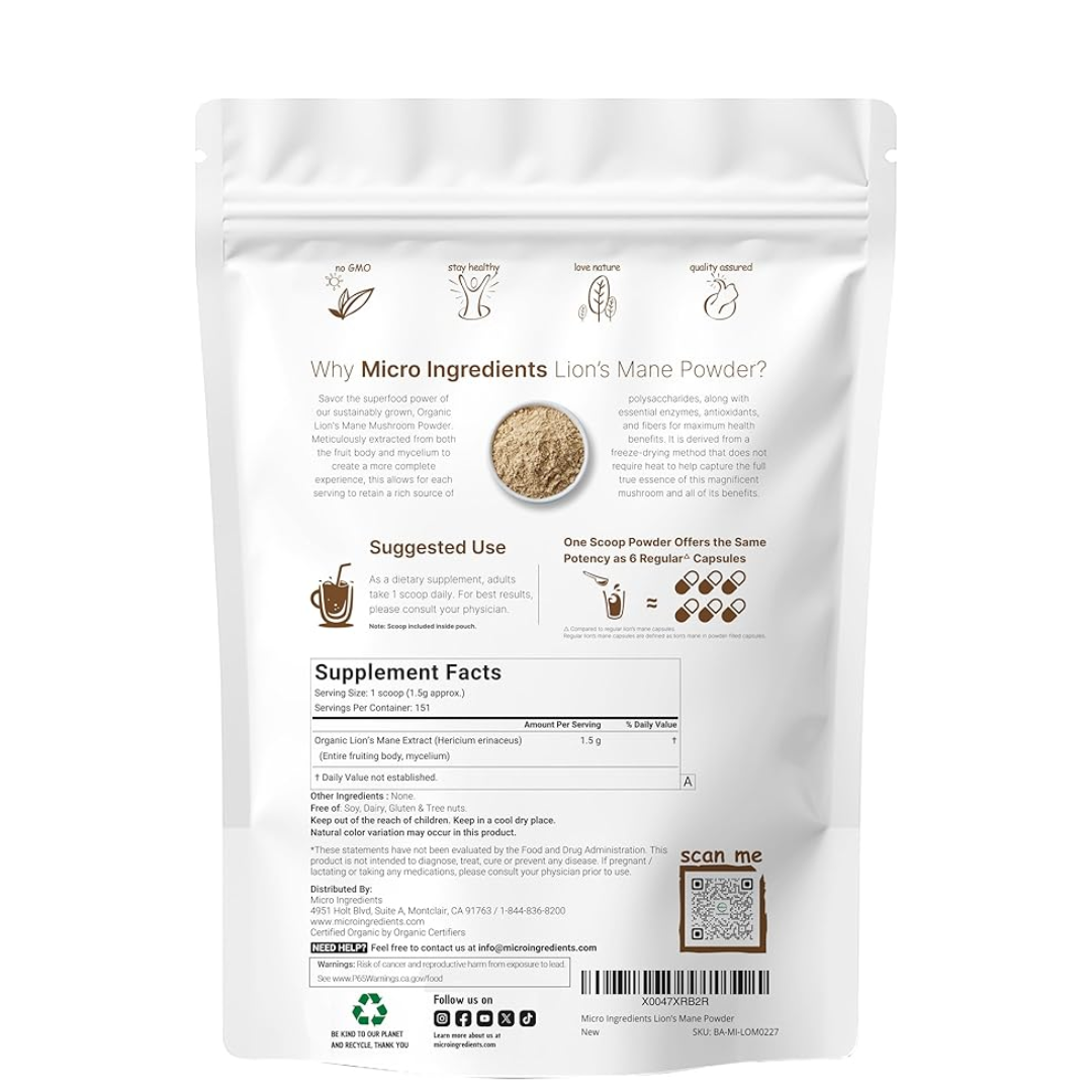 Suplemento Orgánico de Melena de León