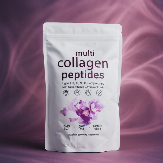 Multi Colágeno Péptidos + Biotina + Vitamina C + Ácido Hialurónico